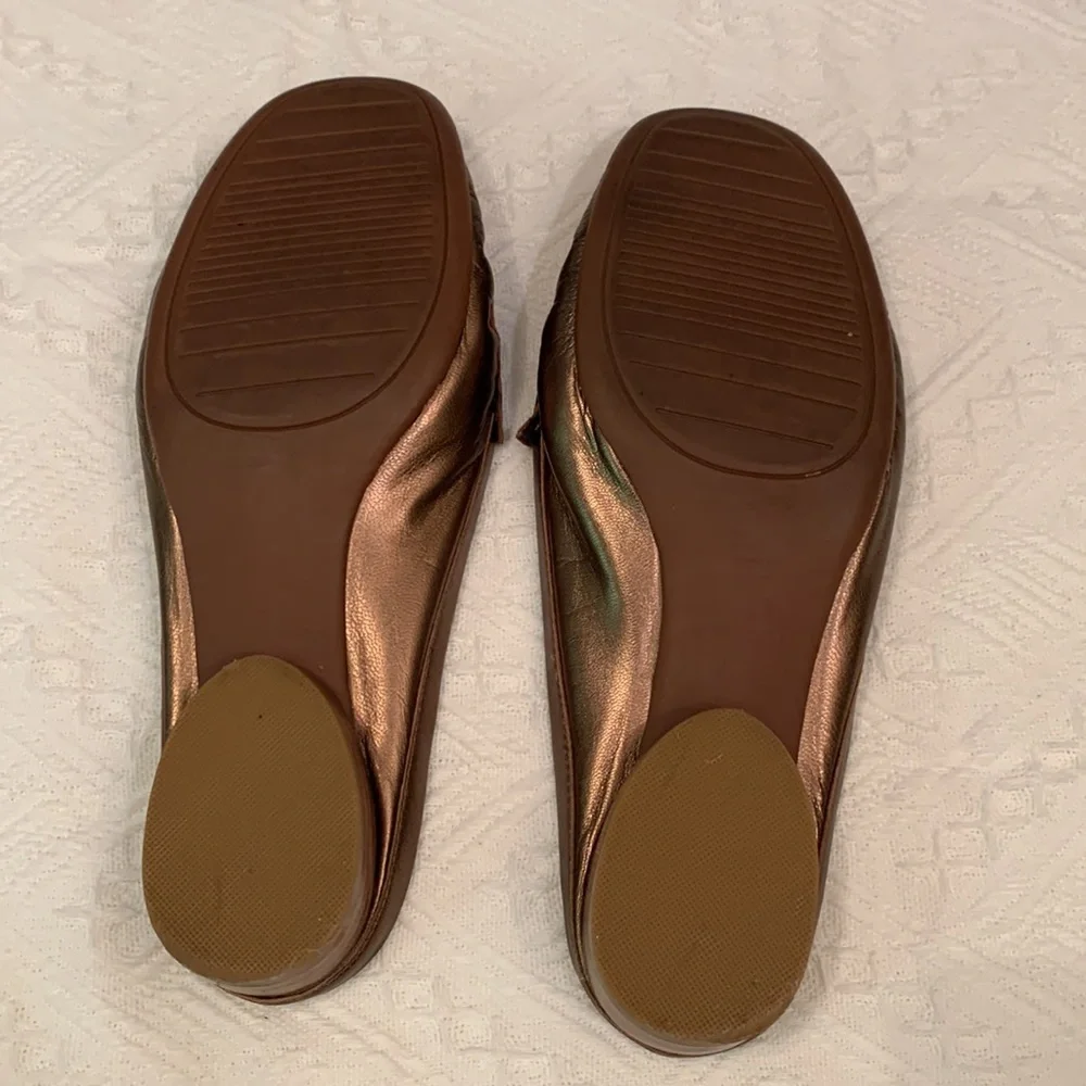 Alfani Leather Slide On Shoe Bronze color size 8 - Picture 3 of 7